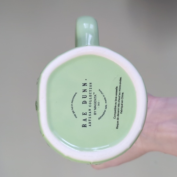 Rae Dunn LUCKY St. Patrick's Day Shamrock Mug with Wraparound Embossed Design 🍀 - Picture 5 of 5